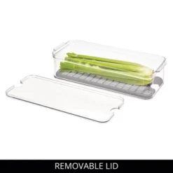 IDesign Set Of 6 Fridge Produce Bins With Drainage Tray - Clear/Gray 15 IDesign Set Of 6 Fridge Produce Bins With Drainage Tray - Clear/Gray -Target KitchenAid GUEST d87dbf54 bd61 46b6 aca6 a6e6acf218cd