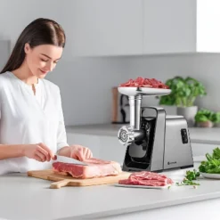3000W Meat Grinder, Grind 3 Lbs/min,Heavy-Duty Multipurpose Stainless Steel Meat Mincer With 2 Blades & 4 Grinding Plates,3 Sausage Tubes & Kibbe Kit -Target KitchenAid GUEST d8a26a0b 6481 49e9 9008 81978c90f208