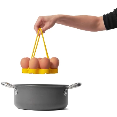 Cuisipro Silicone Egg Rack, Yellow 4 Cuisipro Silicone Egg Rack, Yellow - Image 2