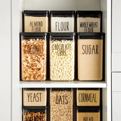 Talented Kitchen 136 Pantry Labels For Food Containers, Preprinted Black All-Caps Kitchen Organization Labels For Pantry Organization 4 Talented Kitchen 136 Pantry Labels For Food Containers, Preprinted Black All-Caps Kitchen Organization Labels For Pantry Organization - Image 2