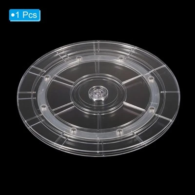 Unique Bargains High-Strength Plastic 360-Degree Durable Multi-use Rotating Swivel Stand With Steel Ball Bearings Clear 4 Unique Bargains High-Strength Plastic 360-Degree Durable Multi-use Rotating Swivel Stand With Steel Ball Bearings Clear - Image 2