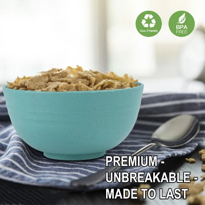 Itopfox 8-Piece Wheat Straw Cereal Bowls Set, Unbreakable & Lightweight, Microwave & Dishwasher Safe, Ideal For Soup, Salad, Oatmeal, And More 5 Itopfox 8-Piece Wheat Straw Cereal Bowls Set, Unbreakable & Lightweight, Microwave & Dishwasher Safe, Ideal For Soup, Salad, Oatmeal, And More - Image 3
