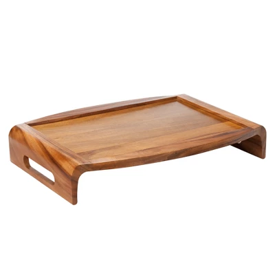 Lipper International Reversible Acacia Serving/Bed Tray 11 Lipper International Reversible Acacia Serving/Bed Tray - Image 9