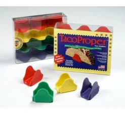 Taco Proper Taco Holders, Set Of 4, Red