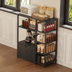 5-Tier Coffee Bar With Shelves, Bakers Rack W/Storage Cabinet, Bookshelves Storage Organizer, Display Standing Shelf Unit For Living Room -Target KitchenAid GUEST d9f54422 71e6 4ac1 85b0 c0148a4779c8