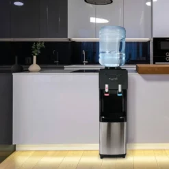 MegaChef Top Load Hot And Cold Water Dispenser: 5 Gallon Beverage Server, Stainless Steel & Plastic, Black -Target KitchenAid GUEST da2e82bd 0b43 4628 8368 b5c5230bcb4a