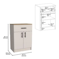Depot E-Shop Pantry Organizer Cabinet 33" H, One Drawer, Two Interior Shelves, Two Doors -Target KitchenAid GUEST da3cf358 9c24 4ead 8dca 5db9ff725b0c