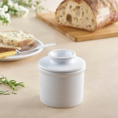 Butter Bell® Crock – Classic Glossy White Ceramic Butter Keeper, Timeless Butter Dish For Fresh, Spreadable Butter 4 Butter Bell® Crock – Classic Glossy White Ceramic Butter Keeper, Timeless Butter Dish For Fresh, Spreadable Butter - Image 2