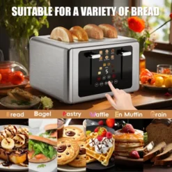 WHALL ULTRA 4 Slice Toaster, Stainless Steel Toaster With Touchscreen, Dual Control Panel, Extra Wide Slot Toaster 4 Slice 11 WHALL ULTRA 4 Slice Toaster, Stainless Steel Toaster With Touchscreen, Dual Control Panel, Extra Wide Slot Toaster 4 Slice -Target KitchenAid GUEST da667369 94ea 42d3 81e3 3a4cb94fa9f0