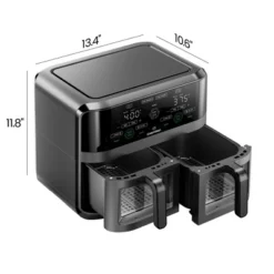 Chefman Dual Basket Digital Air Fryer Oven W/ Easy View Windows, 2 Independent 3 Qt Baskets - Black 16 Chefman Dual Basket Digital Air Fryer Oven W/ Easy View Windows, 2 Independent 3 Qt Baskets - Black -Target KitchenAid GUEST da69e495 e8cf 49d5 876d 0e61b693da83