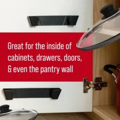 Maplefield Pot Lid Wall Organizers - Stick-On Clips For Pot Lids - Includes Two Sizes 6” And 9” To Fit Most Lids - Pack Of Two -Target KitchenAid GUEST da710718 17d4 4bfe b697 26bd4dbe8d34