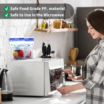 Itopfox 12 Pcs Reusable Microwave Steamer Cooking Bags For Vegetables Potatoes Meat, Perfect For Healthy Steam Cooking, Preserves Nutrients 8 Itopfox 12 Pcs Reusable Microwave Steamer Cooking Bags For Vegetables Potatoes Meat, Perfect For Healthy Steam Cooking, Preserves Nutrients - Image 6