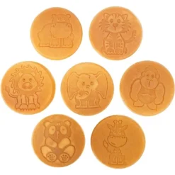 Animal Mini Pancake Pan - Make 7 Unique Flapjack Zoo Animals, Including A Elephant, Giraffe And More- Pancake Griddle For Breakfast Fun & Easy Cleanup