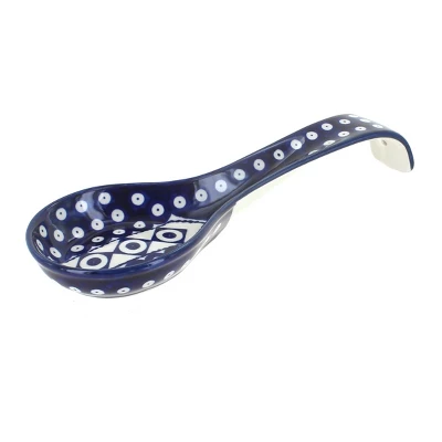 Blue Rose Polish Pottery 1178 Zaklady Large Spoon Rest 21 Blue Rose Polish Pottery 1178 Zaklady Large Spoon Rest - Image 19