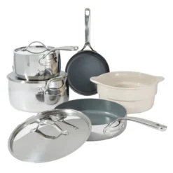 Bloomhouse 8 Piece Triply Stainless Steel Pots And Pans Cookware Set W/ Non Toxic Pro Ceramic Non Stick Interior 32 Bloomhouse 8 Piece Triply Stainless Steel Pots And Pans Cookware Set W/ Non Toxic Pro Ceramic Non Stick Interior -Target KitchenAid GUEST db1bc4dc 269a 4e48 96a0 895b240368aa