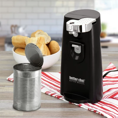 Better Chef Deluxe Electric Can Opener With Built In Knife Sharpener And Bottle Opener In Black 3 Better Chef Deluxe Electric Can Opener With Built In Knife Sharpener And Bottle Opener In Black