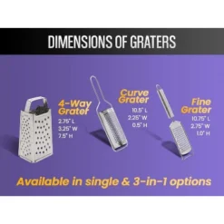 YBM Home Stainless Steel Curve Grater With Handle (1179) -Target KitchenAid GUEST dbbd58e1 0d1b 4e96 98bc 1464a9d7ceea 2
