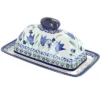 Blue Rose Polish Pottery 1377 Zaklady Butter Dish -Target KitchenAid GUEST dbca42d1 d73f 4750 b28f b038b4c62302