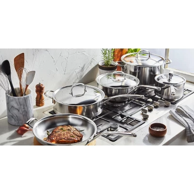 Demeyere Atlantis 10-pc Stainless Steel Cookware Set 5 Demeyere Atlantis 10-pc Stainless Steel Cookware Set - Image 3