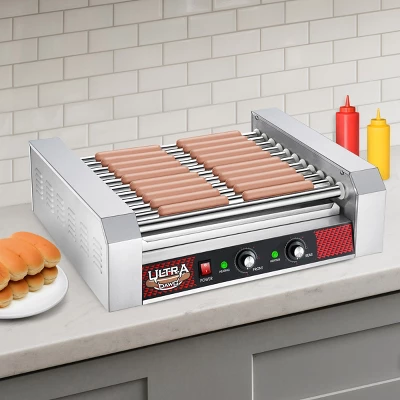Great Northern Popcorn 11 Roller Hot Dog Machine Electric Countertop Cooker With Drip Tray & Dual Zones 3 Great Northern Popcorn 11 Roller Hot Dog Machine Electric Countertop Cooker With Drip Tray & Dual Zones