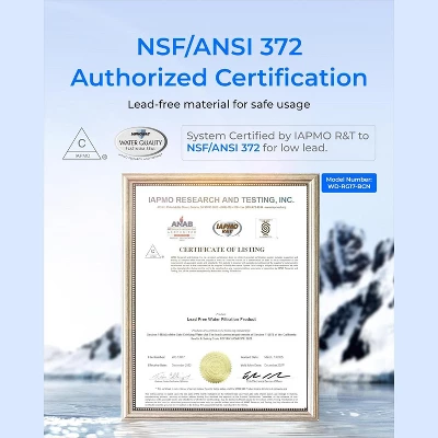 Waterdrop G5P700 Reverse Osmosis Water Filter, NSF/ANSI 372 Certified, 700G Fast Flow Reverse Osmosis System, 7 Stage RO Water Filtration System 3 Waterdrop G5P700 Reverse Osmosis Water Filter, NSF/ANSI 372 Certified, 700G Fast Flow Reverse Osmosis System, 7 Stage RO Water Filtration System