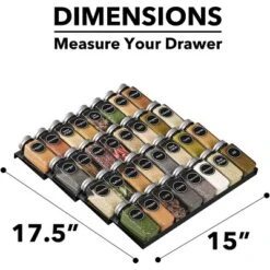 Spice Drawer Organizer With 32 Glass Spice Jars, 386 Labels, For Kitchen Drawers,Black 13 Spice Drawer Organizer With 32 Glass Spice Jars, 386 Labels, For Kitchen Drawers,Black -Target KitchenAid GUEST dc6b66ef 7bca 420c 889a 1c1c55039135