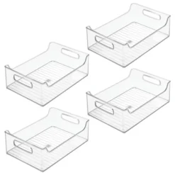 IDesign Plastic Stackable Pantry Bin With Handles, Set Of 4, Clear, Made In USA -Target KitchenAid GUEST dc6f7bc2 1d5d 4070 91e6 f0c43b7fe128