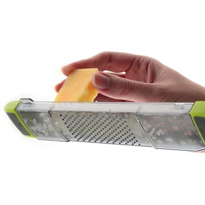 Norpro Dual Grater Zester With Storage Cover, Green 6 Norpro Dual Grater Zester With Storage Cover, Green - Image 4
