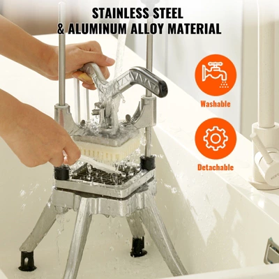 VEVOR Commercial Vegetable Fruit Chopper 1/2″ Blade Heavy Duty Professional Food Dicer Kattex French Fry Cutter Onion Slicer Stainless Steel 7 VEVOR Commercial Vegetable Fruit Chopper 1/2″ Blade Heavy Duty Professional Food Dicer Kattex French Fry Cutter Onion Slicer Stainless Steel - Image 5