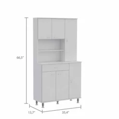 Depot E-Shop 90 Kitchen Pantry Cabinet, Two Open Shelves, One Drawer, Multiple Cabinets -Target KitchenAid GUEST dc8b5df6 6fcf 4d03 b64d 65986937ab0a