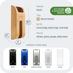 Manterio Bamboo Wall-Mounted Plastic Bag Saver – Durable Organizer For Grocery Bags 14 Manterio Bamboo Wall-Mounted Plastic Bag Saver – Durable Organizer For Grocery Bags -Target KitchenAid GUEST dc93adb6 7b5f 4a45 8076 07aa4170ddd1
