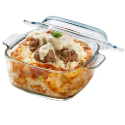 Itopfox 1 Quart Glass Square Casserole Dish With Lid, Mini Baking Dish For Single Serving, Microwave & Oven Safe, Deep Design For Spill Prevention -Target KitchenAid GUEST dca99996 84a1 4ae7 97ab d77e4da07c36