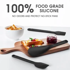 Itopfox Silicone Cooking Utensils Set - Heat Resistant, Nonstick Kitchen Tools With Spatulas, Spoons, Whisk, Tongs, Dishwasher Safe, Black 15 Itopfox Silicone Cooking Utensils Set - Heat Resistant, Nonstick Kitchen Tools With Spatulas, Spoons, Whisk, Tongs, Dishwasher Safe, Black -Target KitchenAid GUEST dccd5c07 8388 43c1 982b cb409e71944b