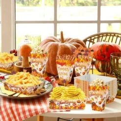Racxily 134 Pcs Thanksgiving Party Tableware Set Include Pumpkin Paper Plates Popcorn Boxes Food Trays 18 Racxily 134 Pcs Thanksgiving Party Tableware Set Include Pumpkin Paper Plates Popcorn Boxes Food Trays -Target KitchenAid GUEST dcdf7a44 01fa 49fa 8afe dce393b77325