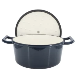 MegaChef 5.3 Quarts Round Enameled Cast Iron Dutch Oven Casserole With Self Basting Lid -Target KitchenAid GUEST dcebcaca f762 4816 b07c a7c2874b9046