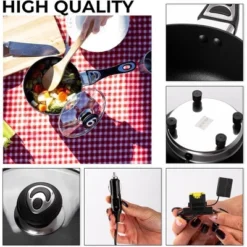 Zone Tech 12V Frying Pan And Saucepan Set With Glass Lids, Portable Non-Stick 7.5-inch Pan And 2-Quart Pot, Stay-Cool Handles, Rapid Heat Up, Portable -Target KitchenAid GUEST dd5c5c77 ce88 4f48 a23e 52db86a09725