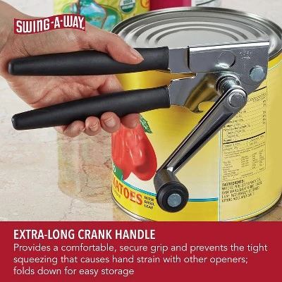 Easy-Crank Can Opener With Folding Crank Handle, Black, 3.50 X 4.50 X 10.50 5 Easy-Crank Can Opener With Folding Crank Handle, Black, 3.50 X 4.50 X 10.50 - Image 3