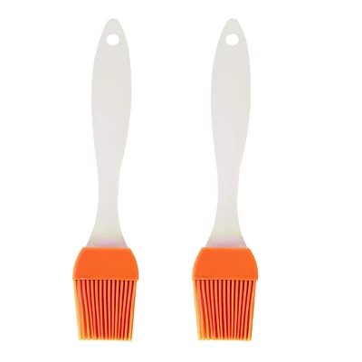 Unique Bargains Flexible Heat Resistant Non-stick Cooking Baking Tool Silicone Brush Orange 2 Pcs 5 Unique Bargains Flexible Heat Resistant Non-stick Cooking Baking Tool Silicone Brush Orange 2 Pcs - Image 3