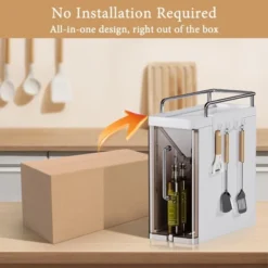 TROPOW 2/3-TIER Seasoning Condiments Spice Rack With Drawer, Slim Bathroom Toilet Storage Cabinet Pull-Out Kitchen Countertop Organizer Kitchen -Target KitchenAid GUEST dde9107a 8fbf 41ac baf0 7e80eab6e8bc