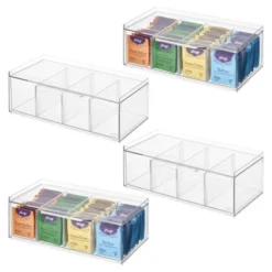 IDesign Set Of 4 Stackable 4-Section Tea Storage Drawers - Clear 17 IDesign Set Of 4 Stackable 4-Section Tea Storage Drawers - Clear -Target KitchenAid GUEST ddf940f7 f8c3 431b 9079 fa65e58210f2