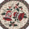 Earth Rugs Festive Bells Jute Trivet – 10" Round Braided Mat With Hand-Stenciled Design -Target KitchenAid GUEST deb70cbf 2dc3 4151 9cc2 2980a3d37115