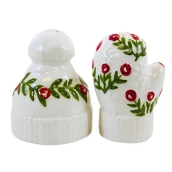 Tag 3.0 Inch Holiday Hat & Mitten S&P Set Christmas Salt And Pepper Shaker , Holly Berries Christmas (2PC) -Target KitchenAid GUEST decde2f0 b9eb 4339 b6b0 5b439db70829