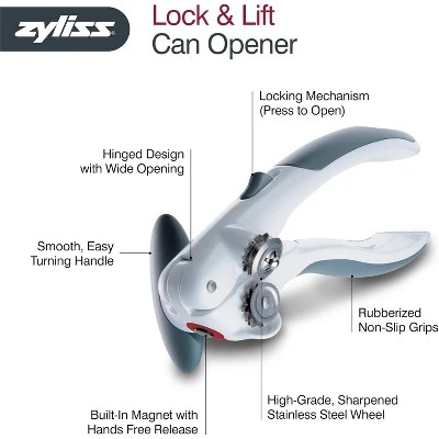 Manual Opener With Locking Mechanism - Easy-to-Turn - Magnetic Can Opener 7 Manual Opener With Locking Mechanism - Easy-to-Turn - Magnetic Can Opener - Image 5