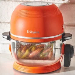 Fritaire Non-Toxic Air Fryer - Glass Air Fryer, 5qt, Teflon-Free, PFOA- Free, W/ Accessories - Rotisserie And Tumbling Basket -Target KitchenAid GUEST deeee7e0 b9ac 4af1 a836 9d4d94de731c