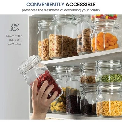 Bormioli Rocco Fido Glass Jar - 67.75 Oz Large Airtight Containers With Clamp Lids & Rubber Seals, BPA-Free Italian Jar - (Set Of 2) 7 Bormioli Rocco Fido Glass Jar - 67.75 Oz Large Airtight Containers With Clamp Lids & Rubber Seals, BPA-Free Italian Jar - (Set Of 2) - Image 5