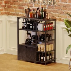 5-Tier Coffee Bar With Shelves, Bakers Rack W/Storage Cabinet, Bookshelves Storage Organizer, Display Standing Shelf Unit For Living Room -Target KitchenAid GUEST df107e0c 1975 4b31 b57d 4093aff3432e