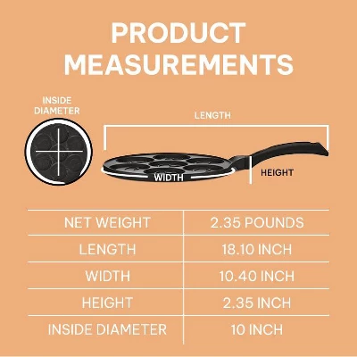 Kitchenfun Blini Nonstick Mini Pancake Crepe Maker - 7 Smiley Pancakes 3 Kitchenfun Blini Nonstick Mini Pancake Crepe Maker - 7 Smiley Pancakes