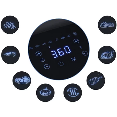 Total Chef Digital Air Fryer 5 Qt 8 Cooking Presets Touch Controls: Black, 1300W, Grill & Bake, Dishwasher-Safe Parts 8 Total Chef Digital Air Fryer 5 Qt 8 Cooking Presets Touch Controls: Black, 1300W, Grill & Bake, Dishwasher-Safe Parts - Image 6