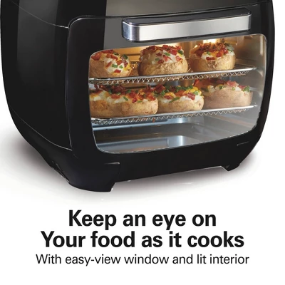 Hamilton Beach Digital Air Fryer Oven With Rotisserie 11.6 Quart/11 Liter Capacity 35073: 1700W, Hand Wash, Black 6 Hamilton Beach Digital Air Fryer Oven With Rotisserie 11.6 Quart/11 Liter Capacity 35073: 1700W, Hand Wash, Black - Image 4