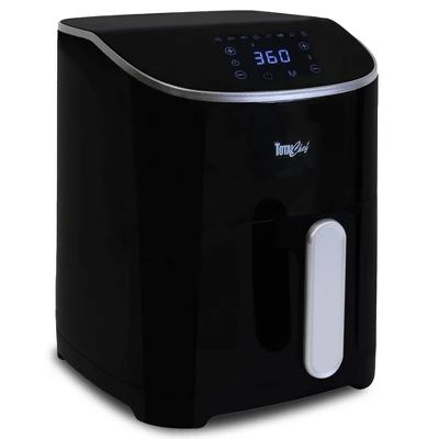 Total Chef Digital Air Fryer 5 Qt 8 Cooking Presets Touch Controls: Black, 1300W, Grill & Bake, Dishwasher-Safe Parts 12 Total Chef Digital Air Fryer 5 Qt 8 Cooking Presets Touch Controls: Black, 1300W, Grill & Bake, Dishwasher-Safe Parts - Image 10